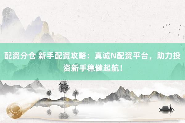 配资分仓 新手配资攻略：真诚N配资平台，助力投资新手稳健起航！